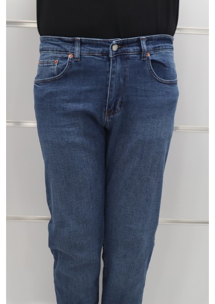 Denim Cartel Fistan Store Erkek Mavi Yüksek Bel Rahat Kesim Boru Paça Jean Pantolon fiyatları