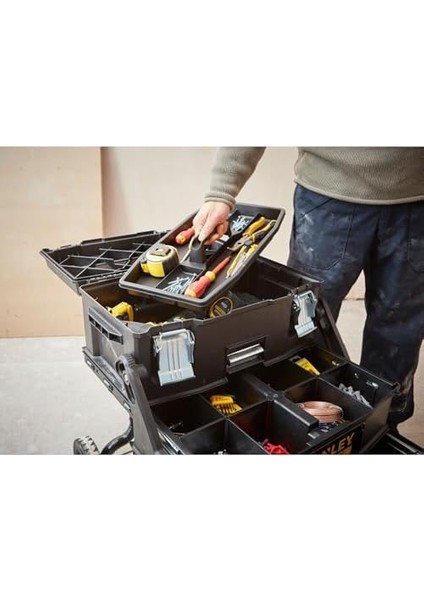 - Fatmax Mobil Iş Istasyonu (54,9 x 73,3 x 41,3 Cm, Ağır Yük Tekerlekleri, Otomatik Kilidi, Iz Edilebilir Teleskopik Sap, Yan Saplar) 1-94-210 fiyatları