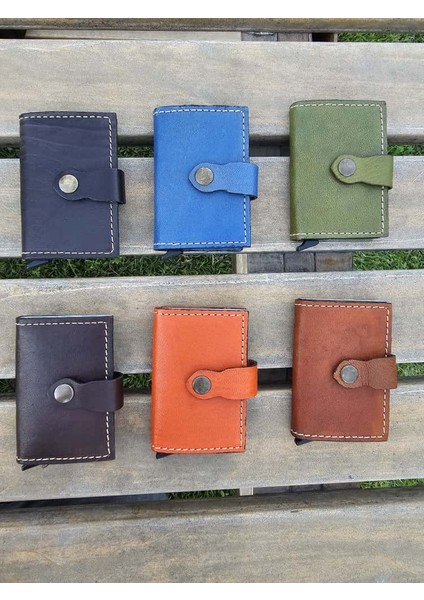 Mekanizmalı Hakiki Deri Akıllı Cüzdan Kartlık fiyatları