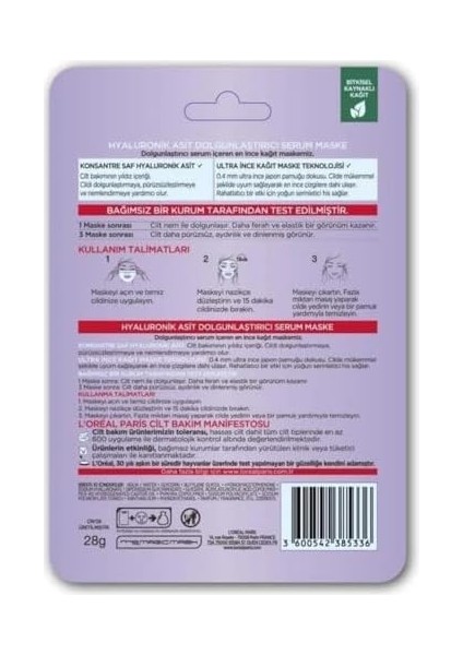 L’oréal Paris Revitalift Filler Dolgunlaştırıcı Serum Maske modelleri