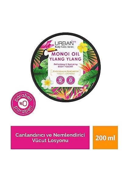 Urban Care Monoi Oil & Ylang Ylang Ferahlatıcı Vücut Losyonu 200 Ml- Vegan fiyatları