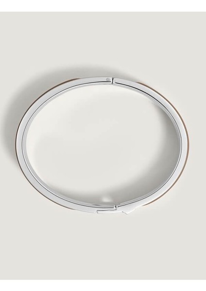 Çelik M Logolu Mastik Deri Bileklik 133127