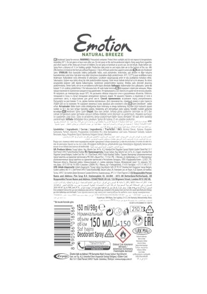 Emotıon Natural Breeze Deodorant, 150 Mililitre fiyatları