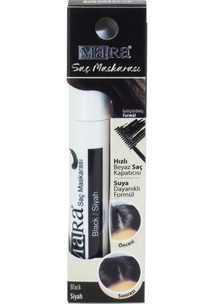 Mara Kozmetik Saç Maskarası Siyah 1 Paket (1 x 250 G)