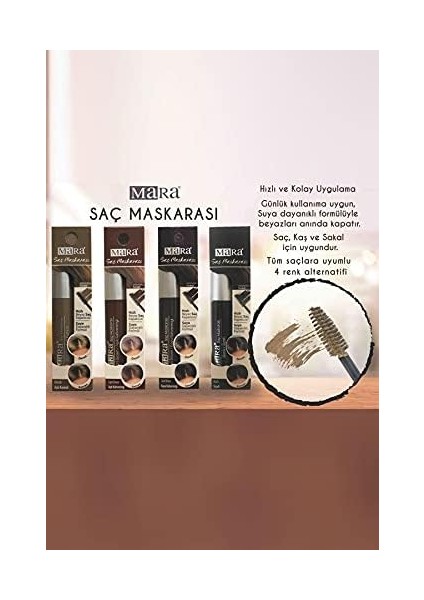 Mara Kozmetik Saç Maskarası Siyah 1 Paket (1 x 250 G) fiyatları