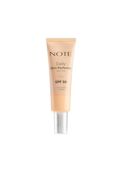 Note Daily Skin Perfector Skin Tint 120 Spf 50 Ton Eşitleyici Doğal Bitişli Renkli Nemlendirici