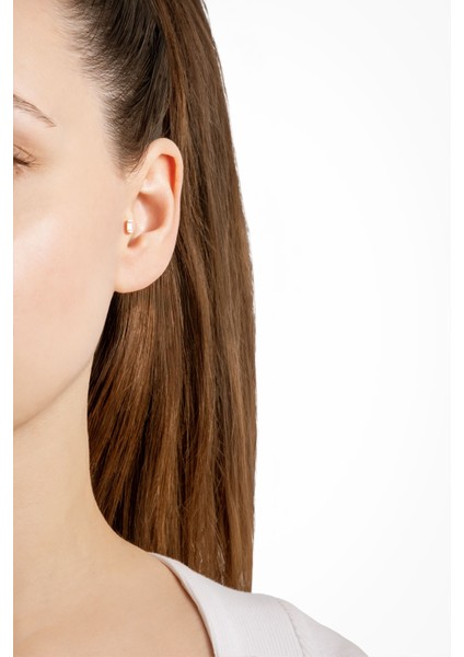 Baget Işıltısı 18 Ayar Sarı Altın Kaplama Gümüş Tragus-Helix Piercing fırsatları