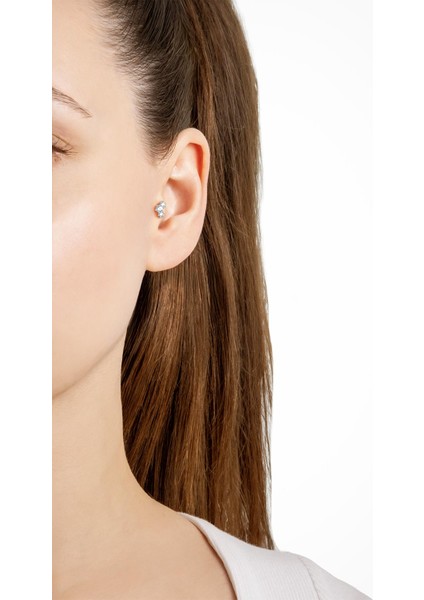 Yıldız Dizilimi 18 Ayar Beyaz Altın Kaplama Gümüş Tragus-Helix Piercing fırsatları