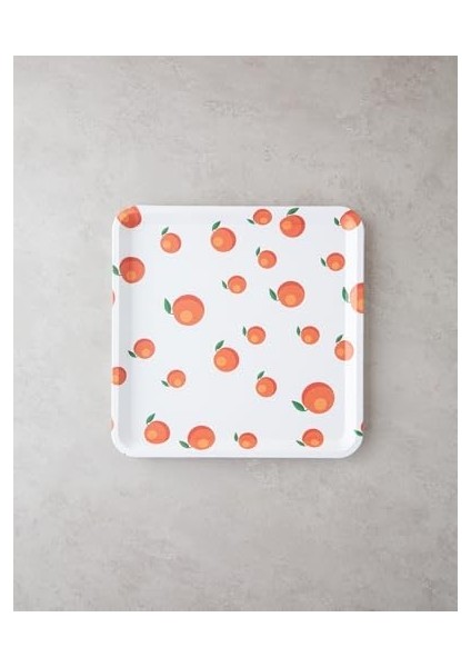 Orangeis Plastik Tepsi Beyaz - Turuncu, 35.79 x 28.7 x 6.4 cm fiyatları