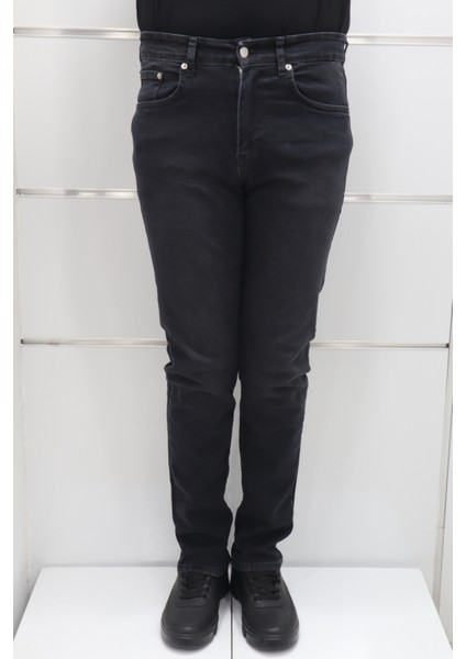 Fistan Store Erkek Füme Yüksek Bel Rahat Kesim Boru Paça Jean Pantolon