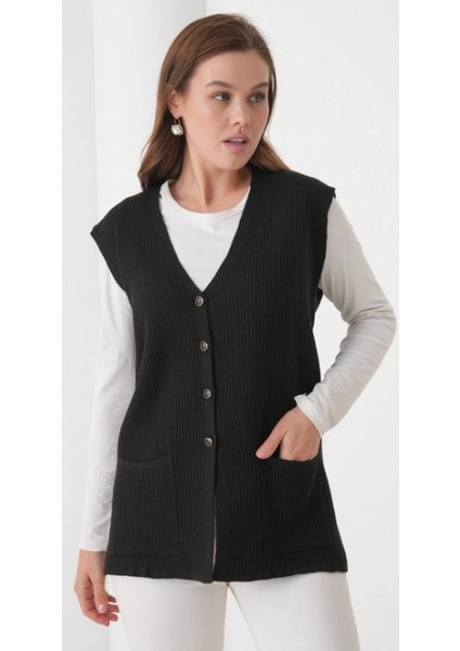 Kadın Anne Büyük Beden Fitilli Yün Triko Yelek fırsatları