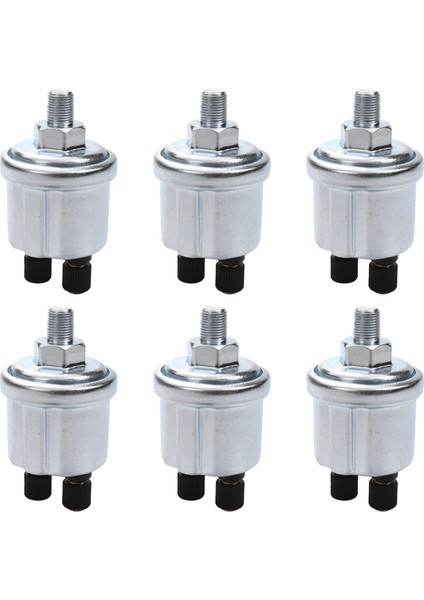 6x Evrensel Vdo Yağ Basınç Sensörü 0 Ila 10 Çubuk 1/8 Npt Jeneratör Parça 10MM Müret (Yurt Dışından)