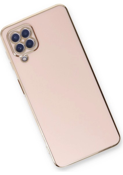 Samsung Galaxy A22 Kılıf Volet Silikon - Pembe