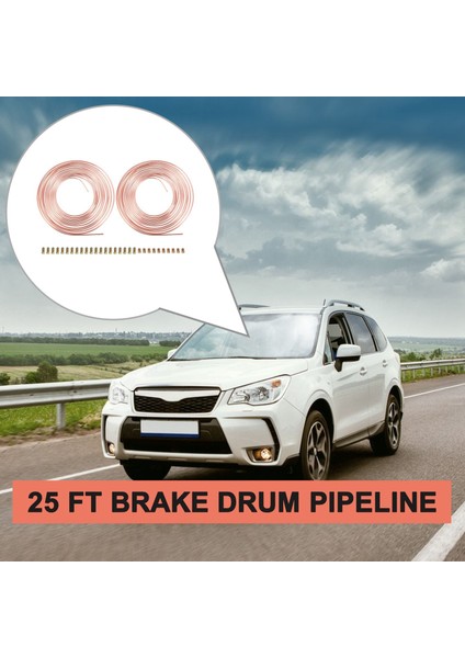 2 Paket 25FT Bakır Nikel Fren Hattı Boru Kiti 3/16 Inç Od + 30PCS Fikir Somunları (Yurt Dışından) fırsatları