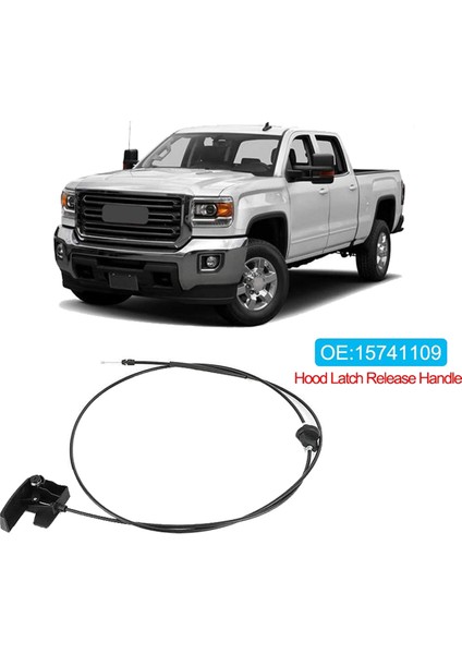 Tut Kolu ile Araba Kaputu Salım Kablosu 15142953 Chevy Silverado 1500 2500 3500 Tahoe Gmc Sierra Cadillac Yukon 15741109 (Yurt Dışından) modelleri
