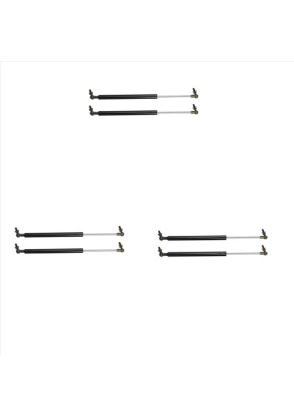 6pcs Bonnet Hood Asansör Nissan Devriyesi Için Şok Gaz Desteklerini Y61 Y62 1997-2018 Çelik 41CM (Yurt Dışından)