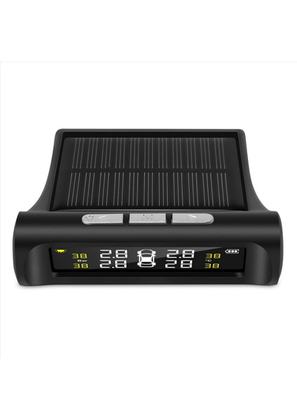 Güneş Tpms Araç Lastik Basınç Alarm Izleme Sistemi 4 Harici Otomatik Alarm Sistemi Lastik Basınç Sıcaklığı Uyarısı (Yurt Dışından)