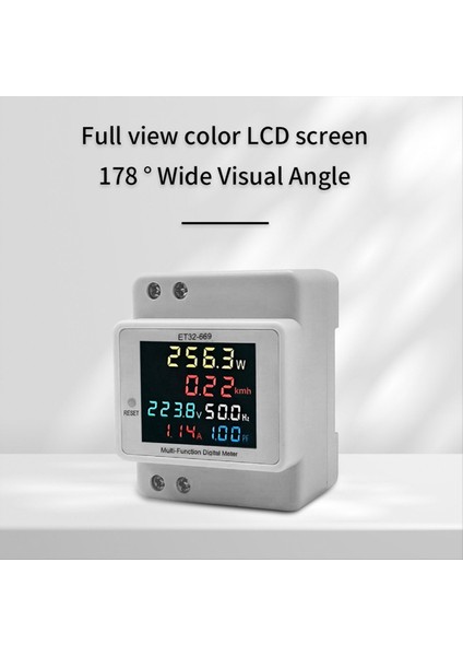 Elektrik Ölçer Akıllı Elektrik Ölçer 220V Voltaj Akım Güç Frekans Faktörü Ölçer Ray Tipi Sayaç (Yurt Dışından) fiyatları