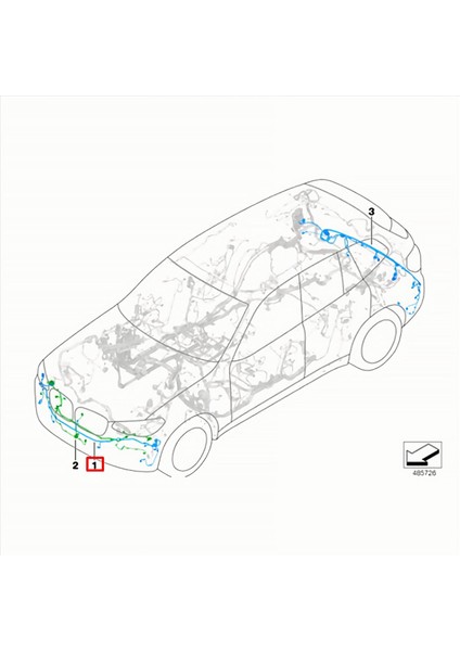61126991959 Araba Pdc Park Yardım Kabloları Ön Tampon Radar Tel Bmw X3 G01 G08 X4 G02 2017-2021 (Yurt Dışından) modelleri