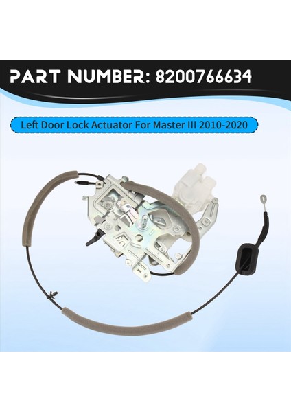 Yeni Sol Kapı Kilidi Aktüatörü 8200766634 Renault Master Iıı Için 2010-2020 Kapı Mandal Kilit Plakası Kablo Montajı (Yurt Dışından) fırsatları