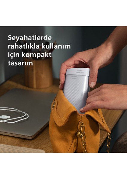 Sonicare Ağız Duşu HX3333/24 - 360° Başlık + Yedek Başlık , 200 Ml, 14 Gün Şarj Süresi , Taşınılabilir