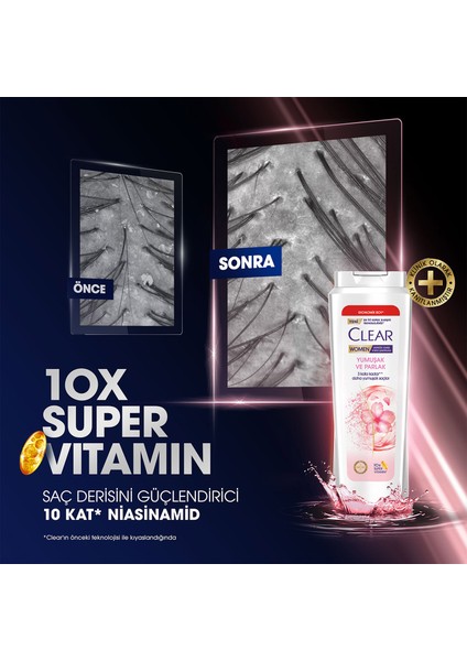 Women Kepeğe Karşı Etkili Şampuan Yumuşak Parlak Kiraz Çiçeği Esansı Keratin 600 ml