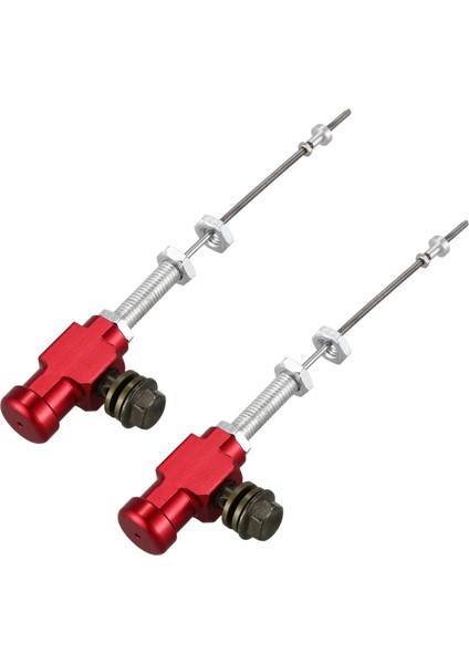 2x Motosiklet Hidrolik Debriyaj Ana Silindir Çubuk Fren Pompası M10X1 25MM Alüminyum Kırmızı (Yurt Dışından)
