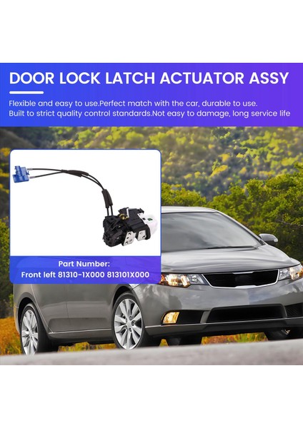 Kıa Forte Için Araç Kapısı El Kitabı Kilit Montajı 81310-1X000 2009-2017 Lhd Kapı Mandal Aktüatör Motoru 813101X000 Ön Sol (Yurt Dışından) fırsatları