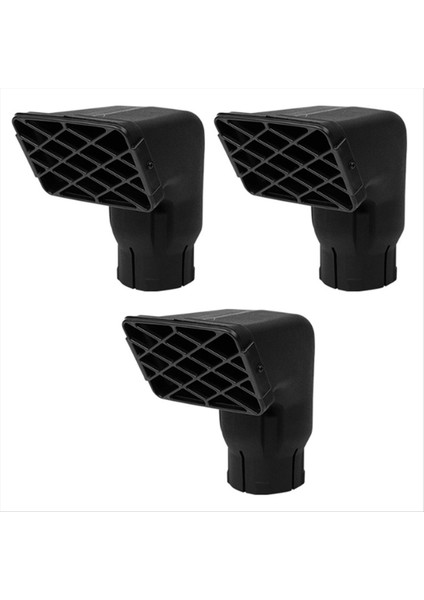 3x 3 Inç Direk Giriş Hava Havası Air Ram Şnorkel Üst Şnorkel Baş Toyota Landcruiser VDJ70 Serisi Için Uygun (Yurt Dışından)