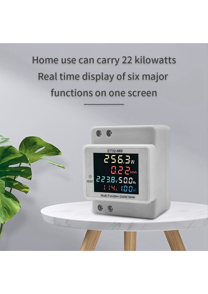 Elektrik Ölçer Akıllı Elektrik Ölçer 220V Voltaj Akım Güç Frekans Faktörü Ölçer Ray Tipi Sayaç (Yurt Dışından) fırsatları