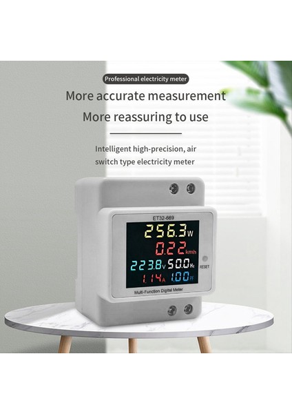 Elektrik Ölçer Akıllı Elektrik Ölçer 220V Voltaj Akım Güç Frekans Faktörü Ölçer Ray Tipi Sayaç (Yurt Dışından) indirimleri
