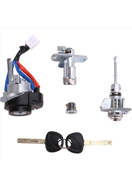 Hyundai Sonata Için Tam Araç Kilit Silindir 9 Sürüş Kapısı Kilit Silindiri + Ateşleme Kilit Anahtarları (Yurt Dışından)