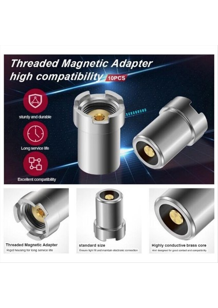 510 Iplik Adaptörü Adaptör Diş Vidası Dönüştürücü Lehimleme Demir Halka Adaptörleri Bağlayıcı Onarım Aksesuarları (10 Adet) (Yurt Dışından) modelleri