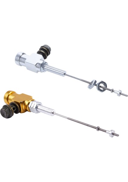 2pcs Motosiklet Hidrolik Debriyaj Ana Silindir Çubuk Fren Pompası M10X1 25MM Alüminyum - Altın ve Gümüş (Yurt Dışından)