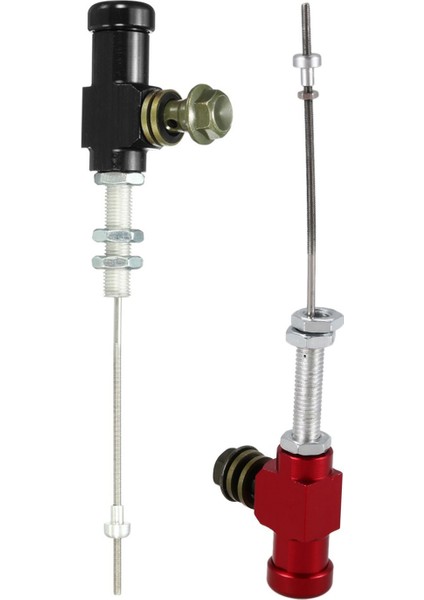 2pcs Motosiklet Hidrolik Debriyaj Ana Silindir Çubuk Fren Pompası M10X1 25MM Alüminyum - Siyah ve Kırmızı (Yurt Dışından)