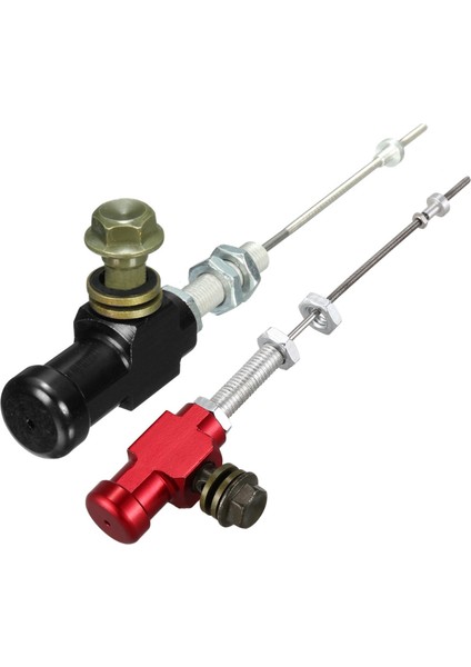 2pcs Motosiklet Hidrolik Debriyaj Ana Silindir Çubuk Fren Pompası M10X1 25MM Alüminyum - Siyah ve Kırmızı (Yurt Dışından) fırsatları