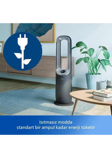 AMF870/15 8000 Serisi Air Performer 3in1 Hava Temizleme Cihazı, 270 m3/sa Temiz Hava Hızı (CADR), Fan ve Isıtıcı, Air+ Uygulaması,