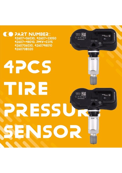PMV-C015 4260748010 4260706030 Lexus Lc Rx Toyota Avalon Camry Rav4 Tacoma Lastik Basınç Monitör Sensörü 315MHZ 4pcs (Yurt Dışından) fırsatları