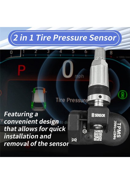 Araba Türü Tpms Sensörü Programlanabilir Mx Sensörü 315MHZ+433MHZ 2 Arada 1 Arada TS408 TS508 ITS600 Lastik Basınç Sensörü (Yurt Dışından) modelleri