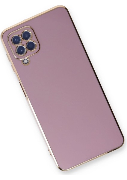 Samsung Galaxy A22 Kılıf Volet Silikon - Mor