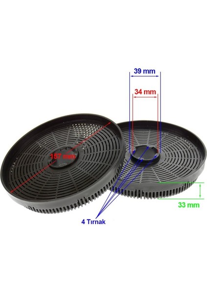 Teka ATV 60 Aspiratör Davlumbaz Karbon Filtre Takımı indirimleri
