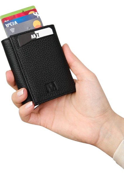 Hakiki Deri Erkek Mekanizmalı Cüzdan | Retro 2660