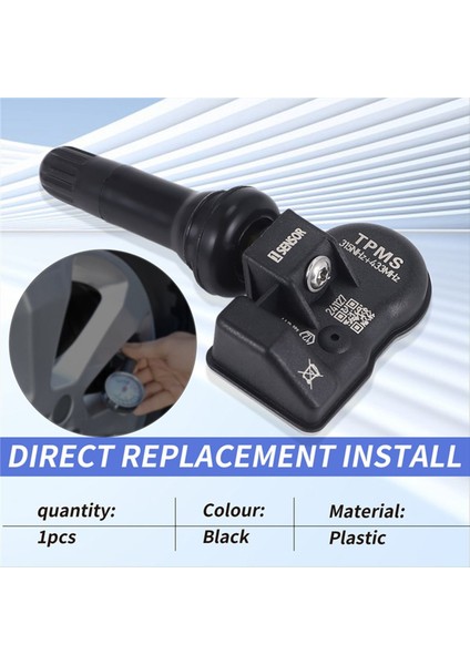 Araç Tür Lastik Tpms Sensörü Programlanabilir Lastik Basınç Sensörü 315MHZ+433MHZ 2 Arada 1 Arada TS408 TS508 ITS600 Mx Sensör (Yurt Dışından) fırsatları