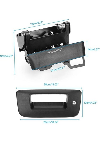 Tailgate Chevrolet Silverado ve Gmc Sierra 2007-2014 22755305 17802393 Için Anahtarlarla Çerçeve Kilidi (Yurt Dışından) fiyatları
