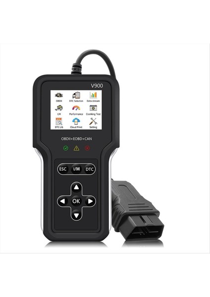 Arıza Kodu Temizle Teşhis Araçları V900 Obd Iı Eobd Tarayıcı Araba Obd2 Kod Okuyucu Motor Sistemi Pil Test Cihazı (Yurt Dışından)
