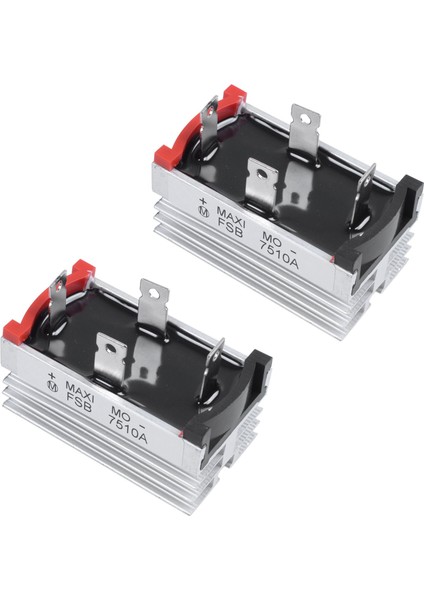 2x Alüminyum Soğutucu Baz Tek Fazlı Köprü Doğrultucu Diyot 75A 1000V (Yurt Dışından)