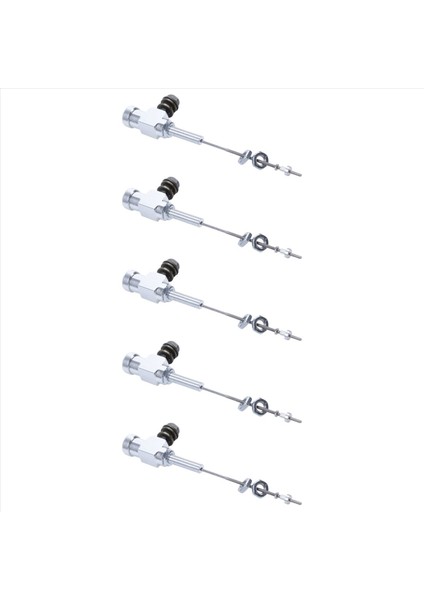 5x Motosiklet Hidrolik Debriyaj Master Silindir Çubuk Fren Pompası M10X1 25MM Alüminyum Gümüş (Yurt Dışından)