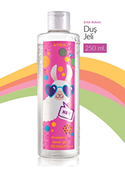 Lama Dude Çilek Kokulu Çocuk Duş Jeli Eğlenceli Ambalaj 250 ml Göz Yakmayan Formül fiyatları