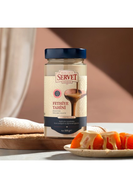 Taze Üretilmiş Çifte Kavrulmuş Servet Tahini - 500 gr - Yerli Susam