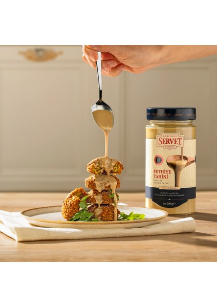 Taze Üretilmiş Çifte Kavrulmuş Servet Tahini - 500 gr - Yerli Susam fırsatları